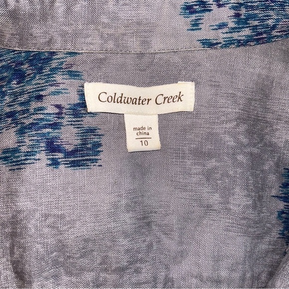 Coldwater Creek 100% Linen Jacket - Size 10 - Picture 6 of 8